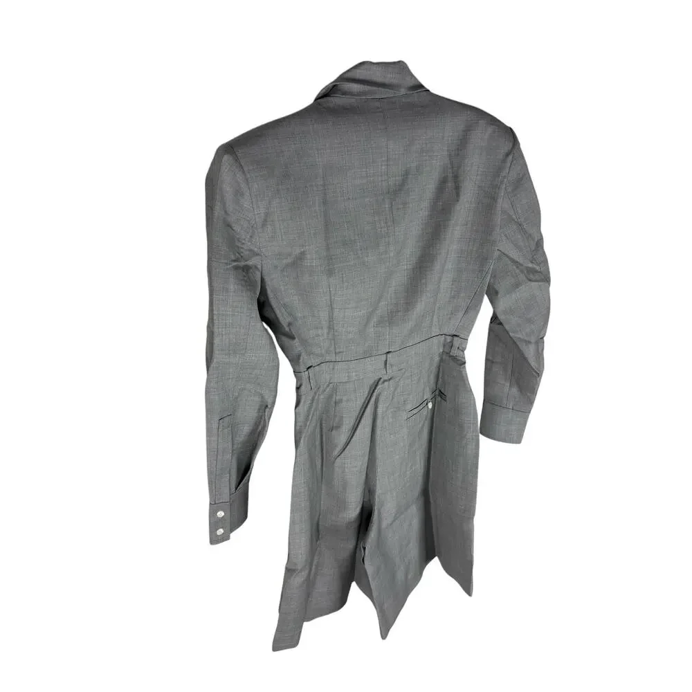 HELSA The Short Meeting 100% Wool Jumpsuit Romper Quiet Luxury Minimalist XS